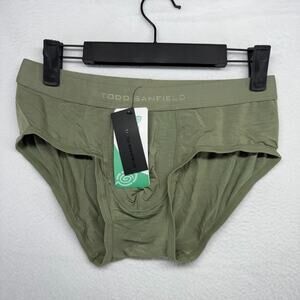 Todd Sanfield Underwear Men's Small Green Olive Essential Hybrid Trunk NEW